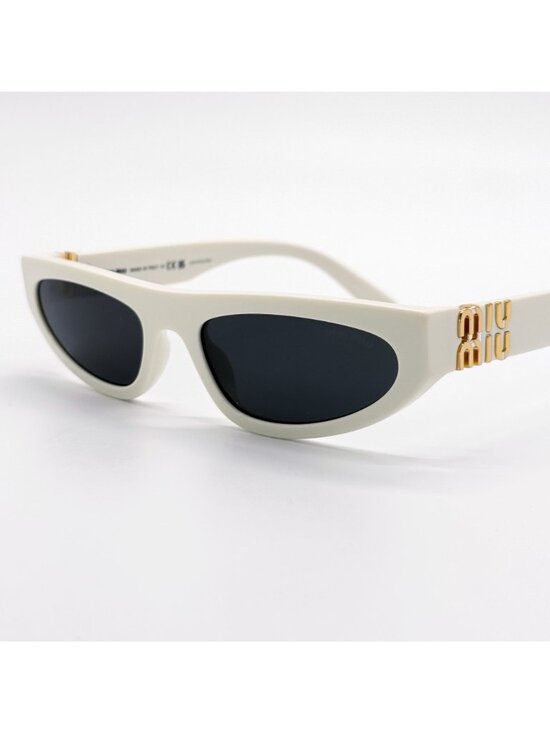 NEW MIU MIU SUNGLASSES MU07ZS 1425S0 WHITE MU 07ZS 1425S0 WOMEN SMU 07Z 1425S0 main image 5